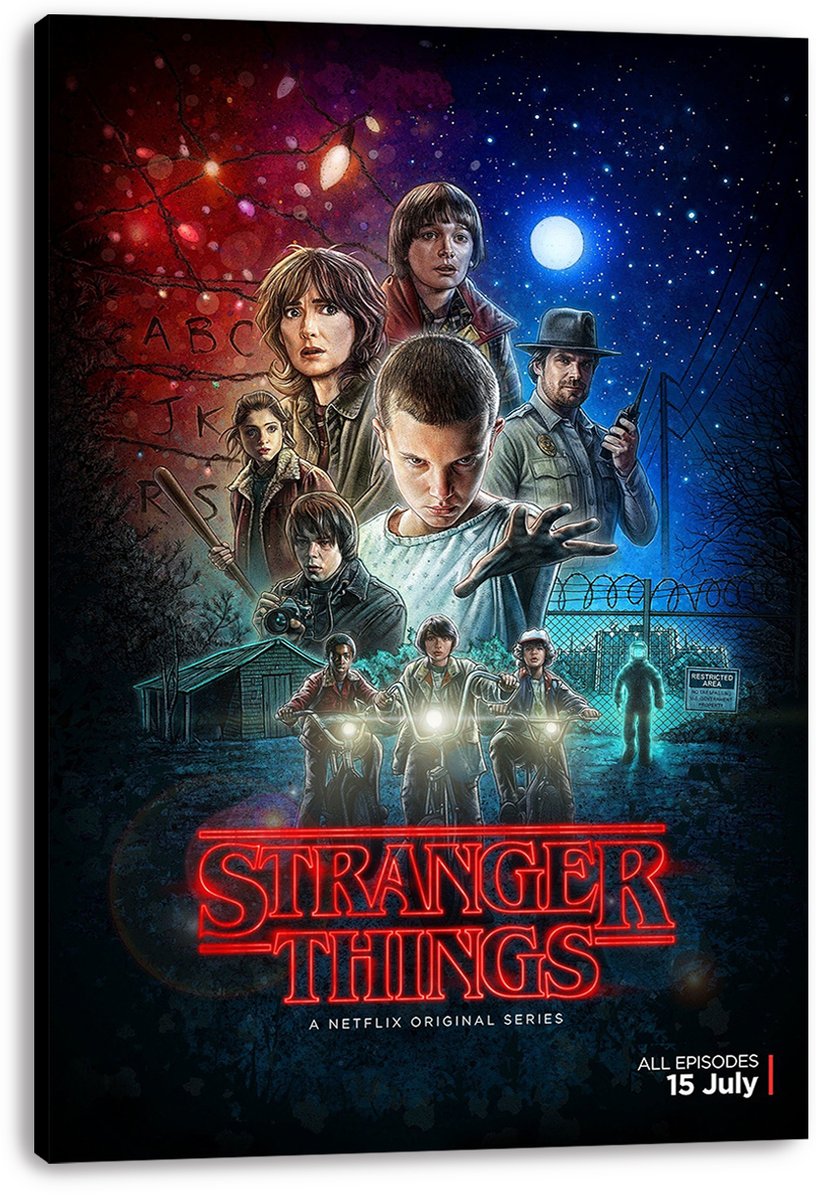 Stranger Things Cast Decorative Painting (paper and canvas) art poster printing print