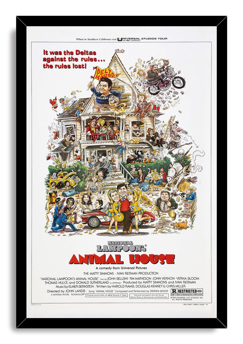 National Lampoon's Animal House Movie Decorative Painting (paper and canvas) art poster printing print