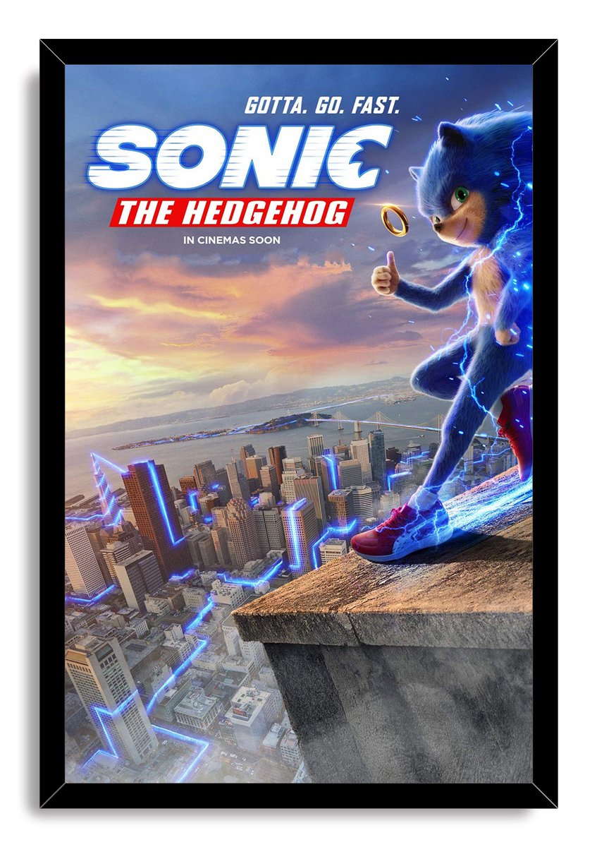 Sonic the Hedgehog Movie Decorative Painting (paper and canvas) art poster printing print