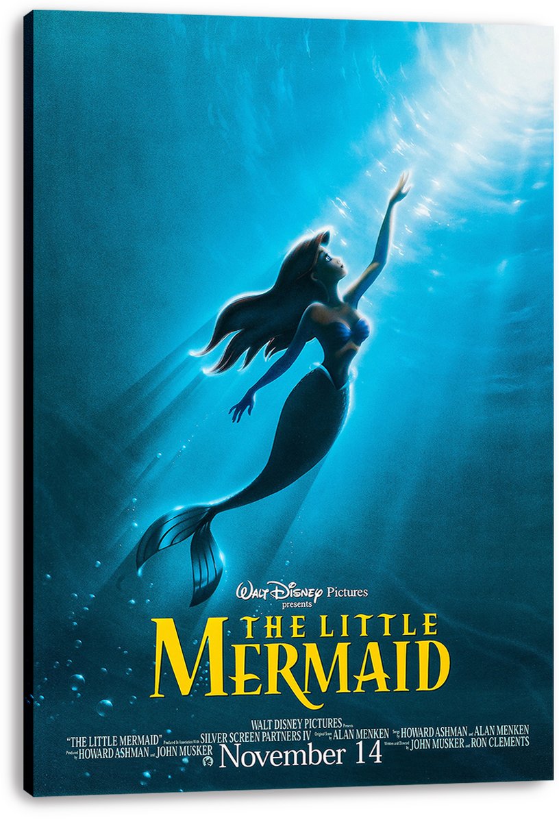 The Little Mermaid Decorative Painting (paper and canvas) art poster printing print