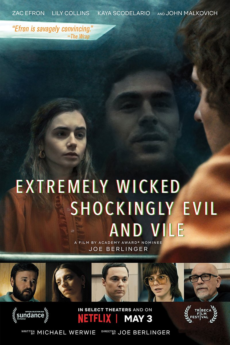 Extremely Wicked Shockingly Evil and Vile Movie Poster Decorative Painting (paper and canvas) art poster printing print