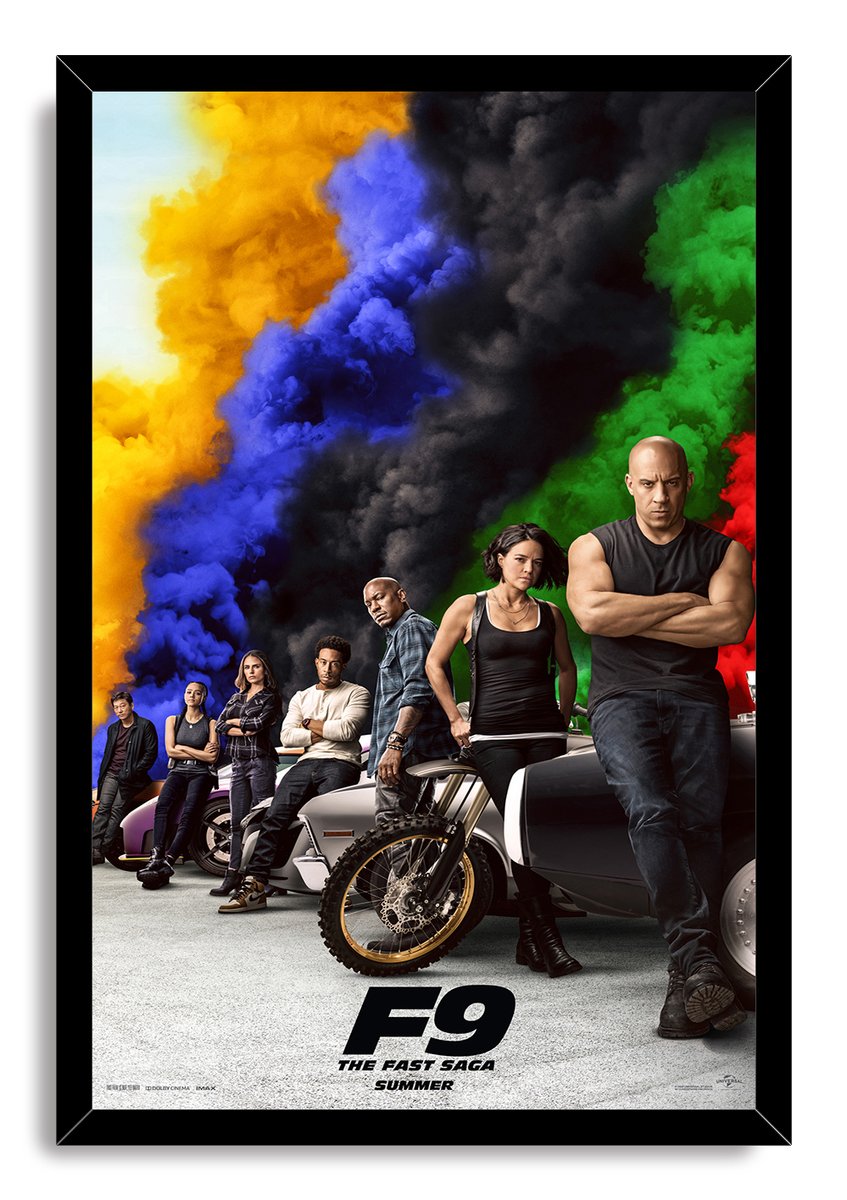 Fast & Furious F9 Movie Cast Decorative Painting (paper and canvas) art poster printing print