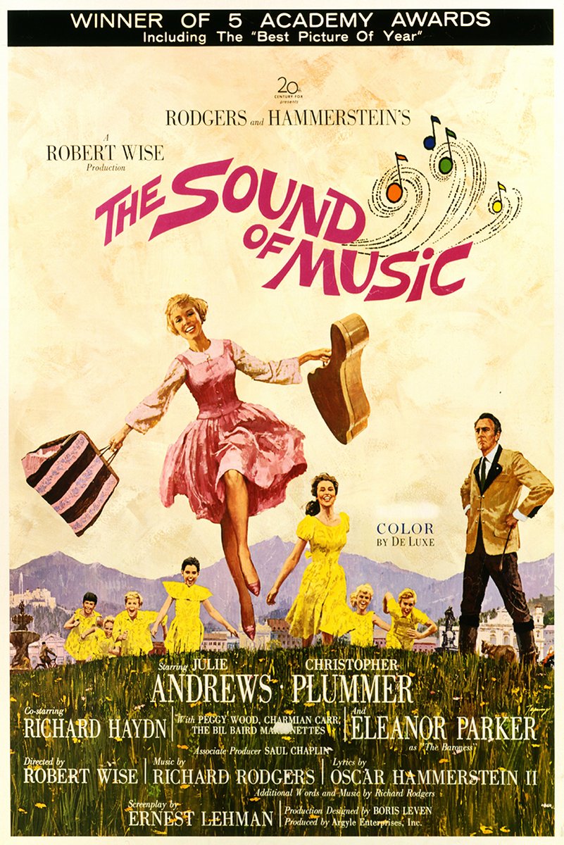 The Sound of Music Movie Poster Decorative Painting (paper and canvas) art poster printing print
