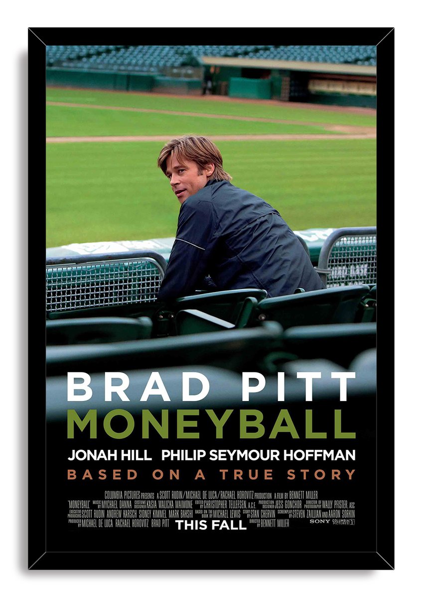 Brad Pitt Moneyball Decorative Painting (paper and canvas) art poster printing print