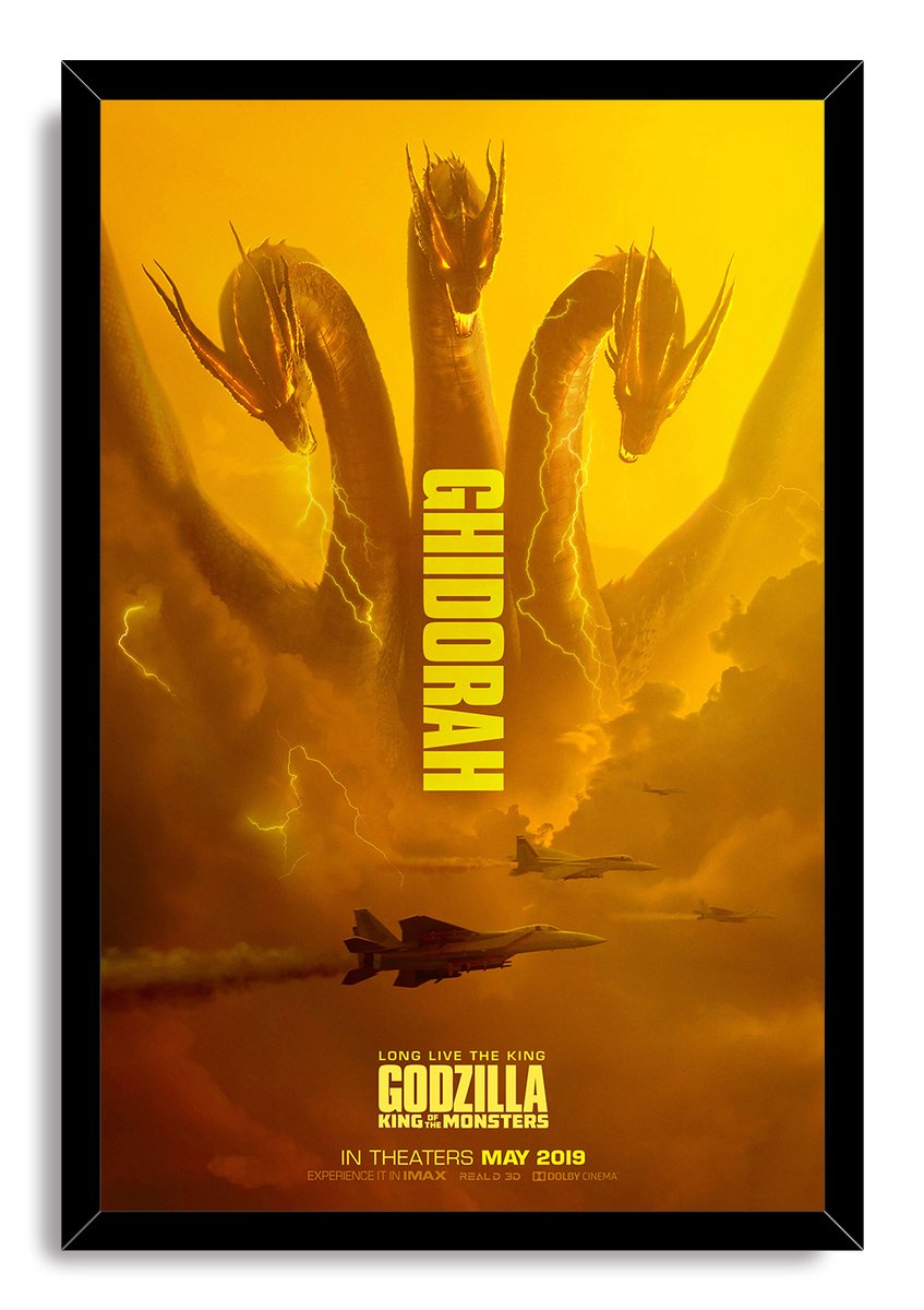 King Ghidorah Godzilla King of the Monsters Decorative Painting (paper and canvas) art poster printing print