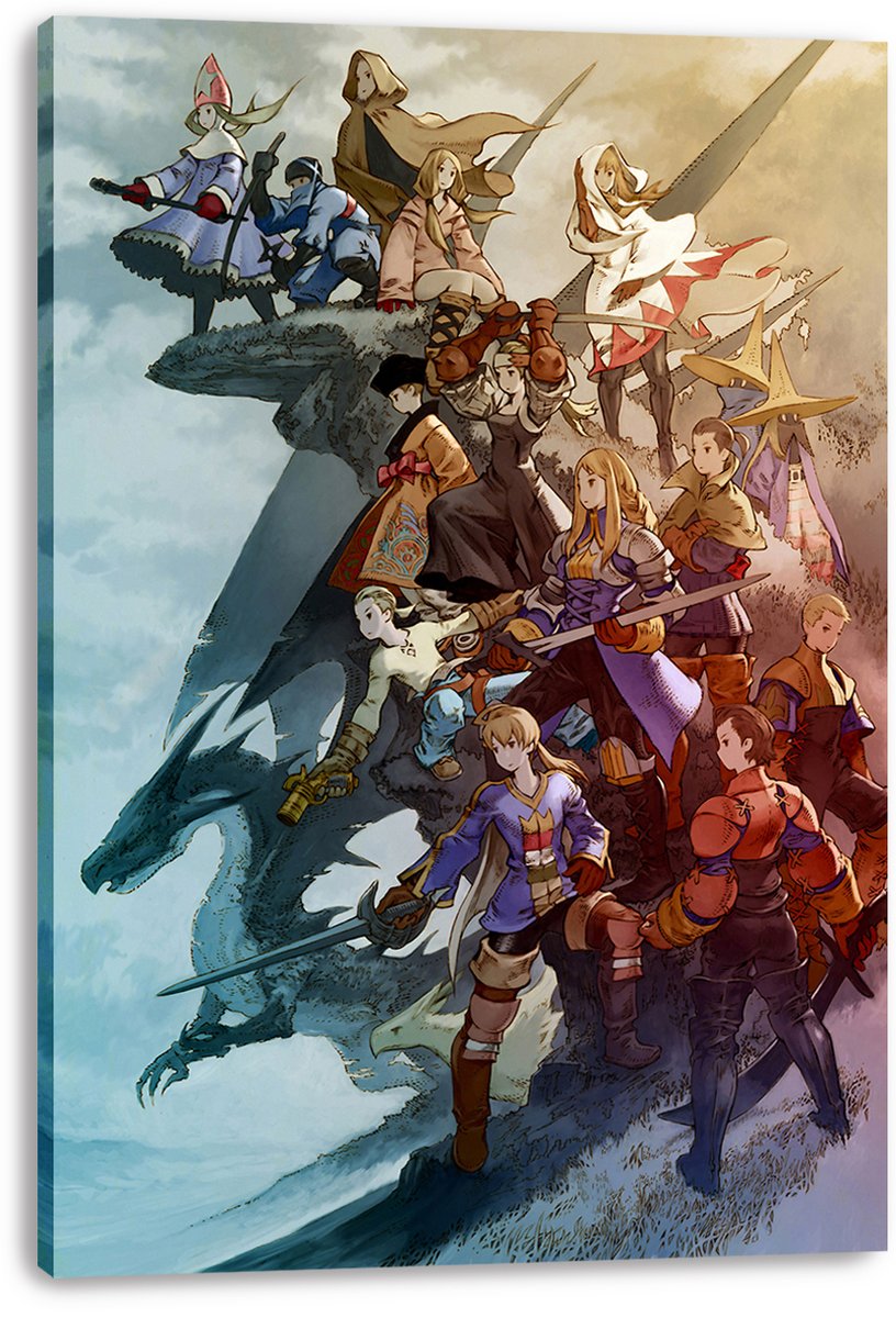 Final Fantasy Tactics Character Ensemble Decorative Painting (paper and canvas) art poster printing print