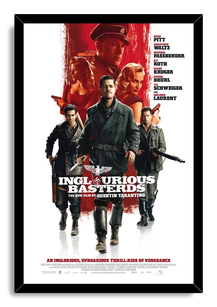 Inglourious Basterds Movie Decorative Painting (paper and canvas) art poster printing print