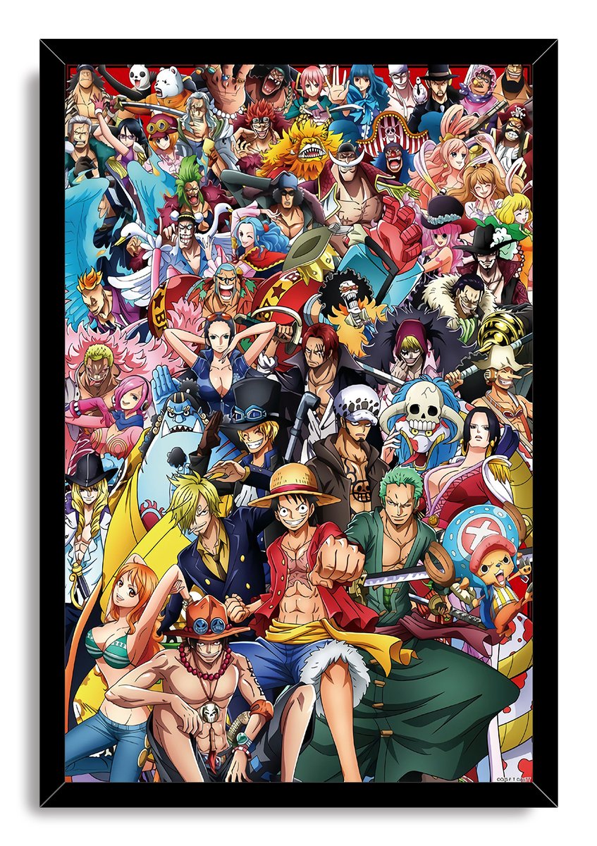 One Piece All Characters Decorative Painting (paper and canvas) art poster printing print
