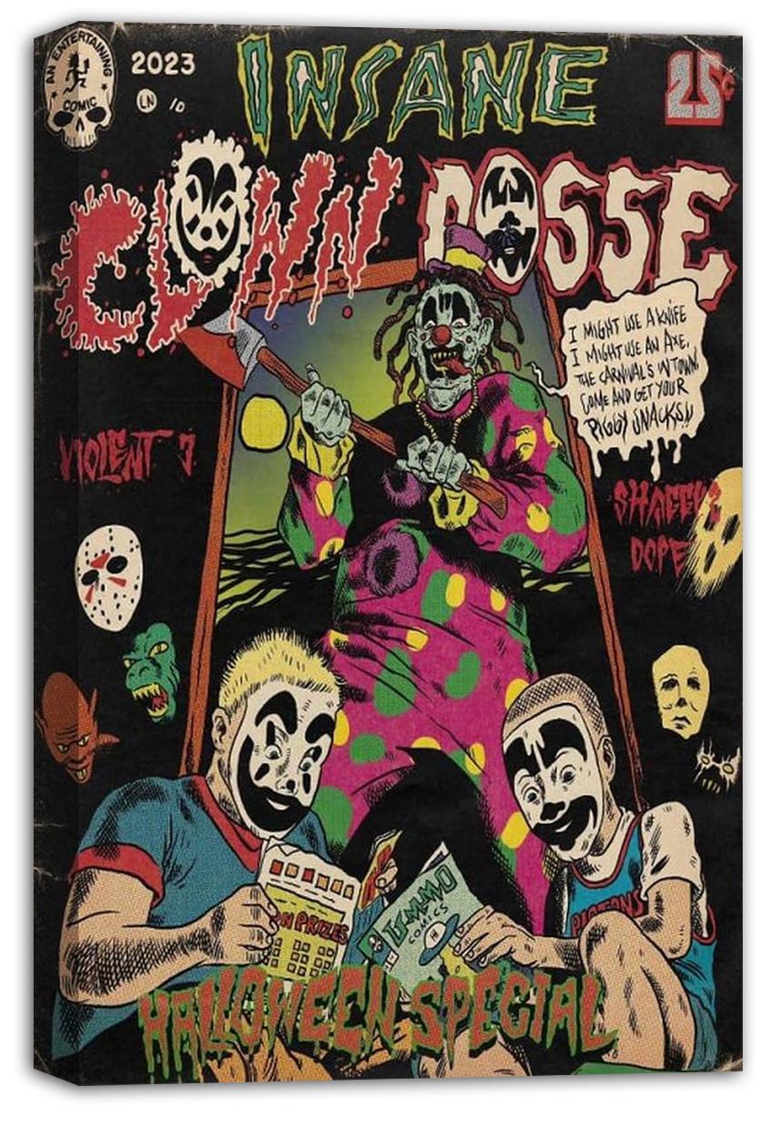 Insane Clown Posse Poster Comic Music for Room Wall (Paper and Canvas) Art Bedroom Decor Art Poster Printing Print