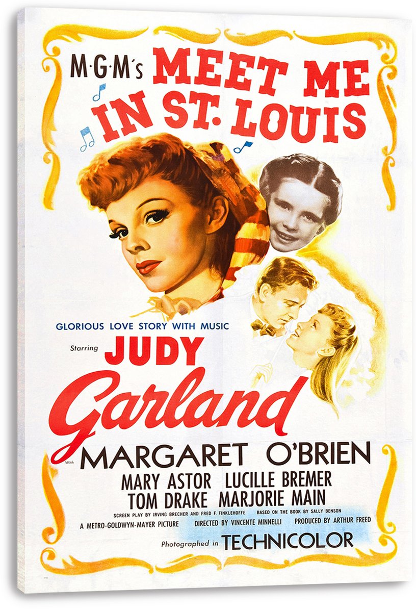 Meet Me in St. Louis Judy Garland Decorative Painting (paper and canvas) art poster printing print