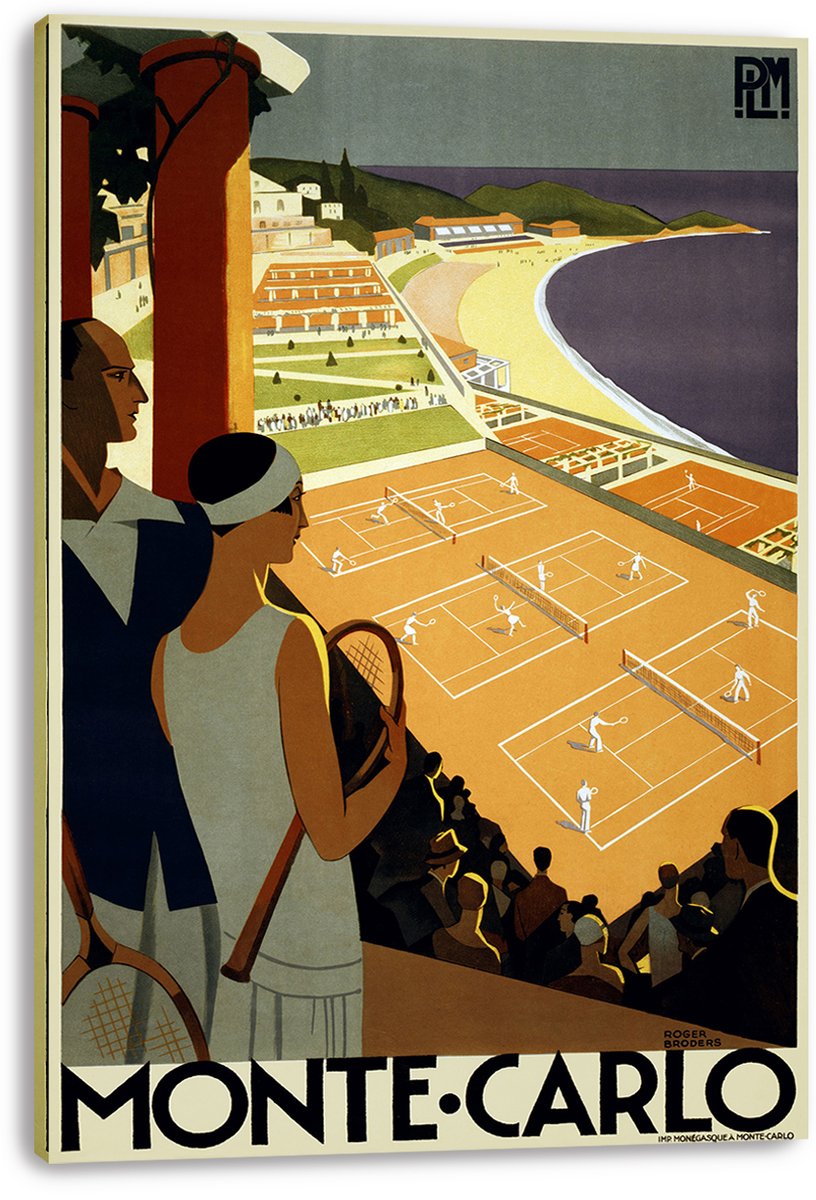 Monte Carlo Tennis Resort View Decorative Painting (paper and canvas) art poster printing print