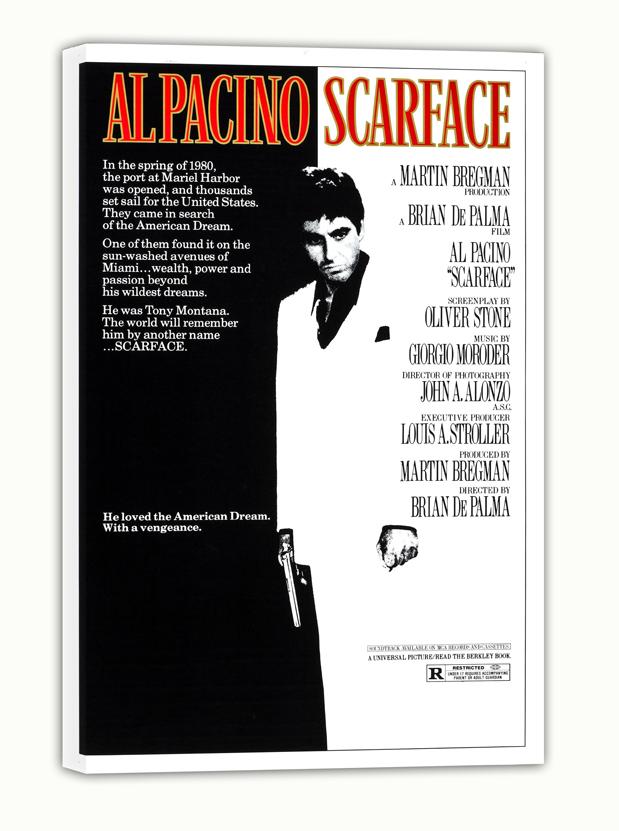 Scarface Poster Movie Promo Al Pacino poster (Paper and Canvas) Art Poster Printing Print