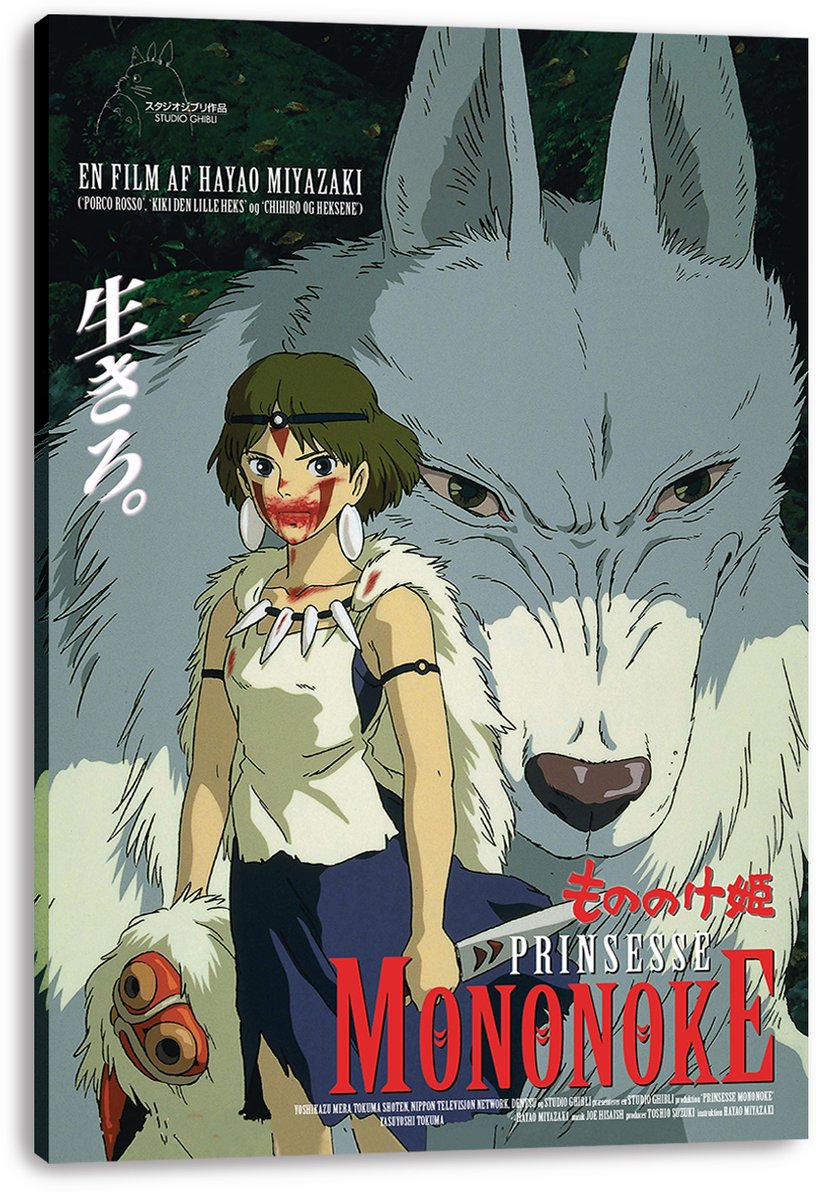 Princess Mononoke Decorative Painting (paper and canvas) art poster printing print