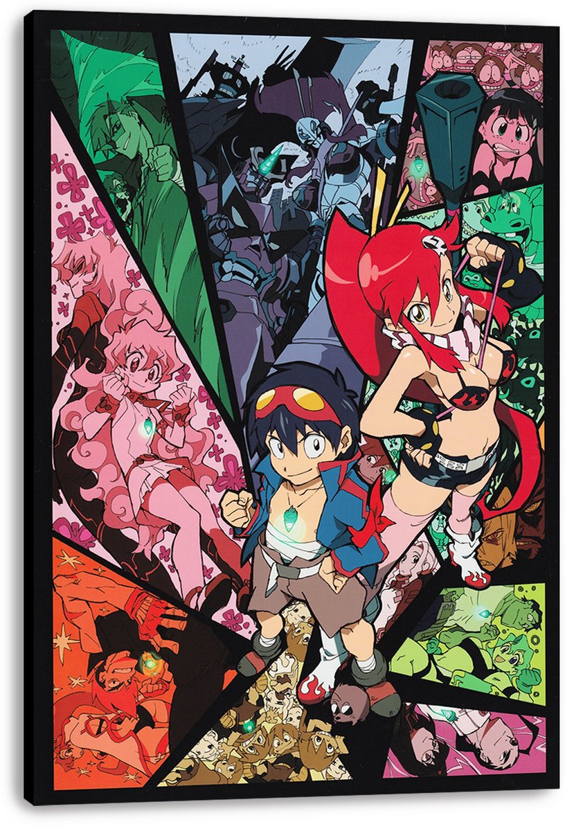 Tengen Toppa Gurren Lagann Characters Decorative Painting (paper and canvas) art poster printing print