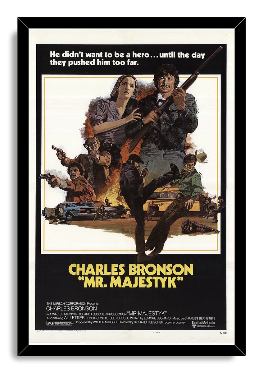 Charles Bronson Mr. Majestyk Movie Poster Decorative Painting (paper and canvas) art poster printing print