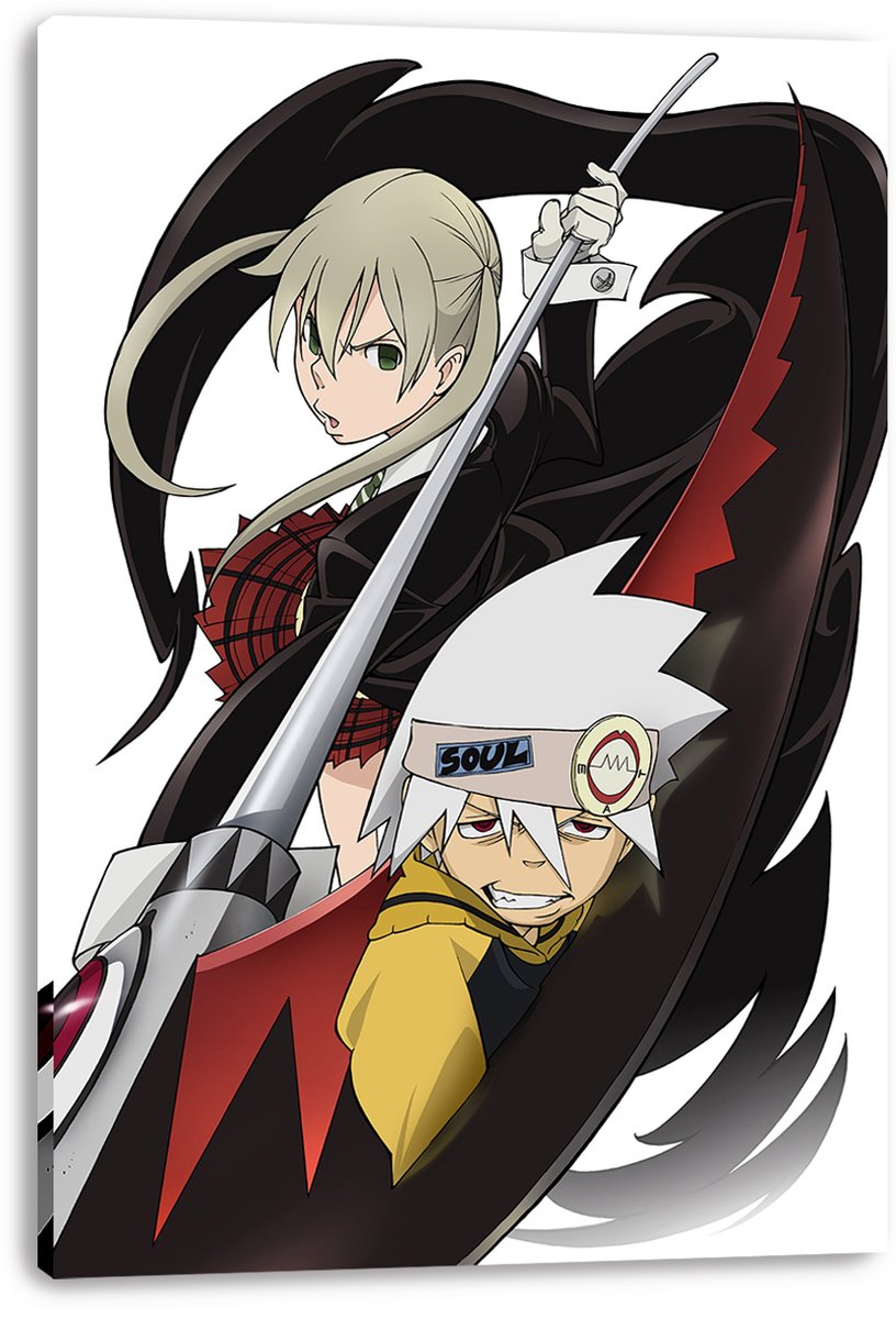Soul Eater Anime Maka Albarn and Soul Evans Decorative Painting (paper and canvas) art poster printing print