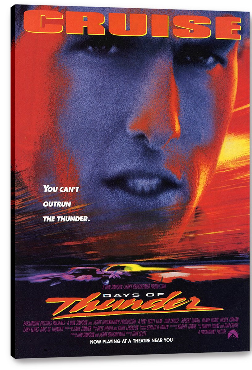 Days of Thunder Movie Poster Decorative Painting (paper and canvas) art poster printing print