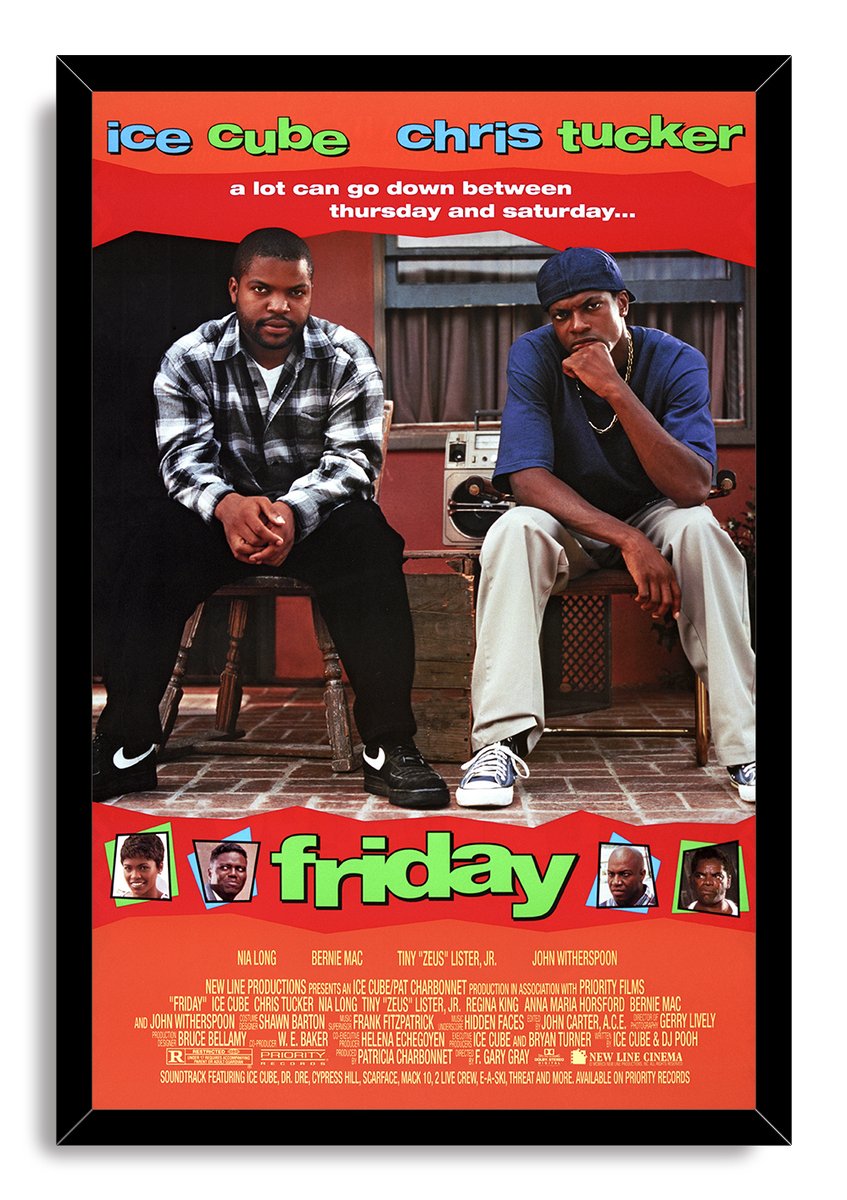 Ice Cube and Chris Tucker Friday Movie Decorative Painting (paper and canvas) art poster printing print