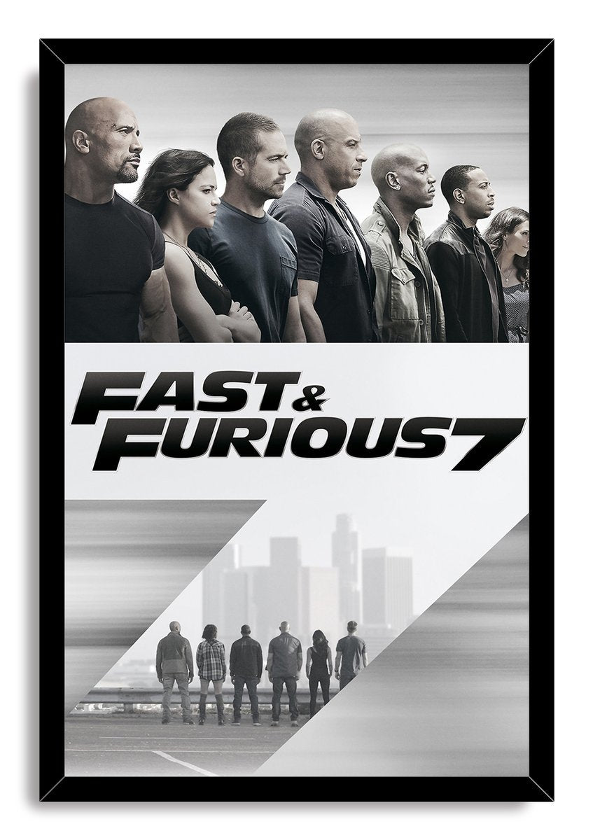 Fast & Furious 7 Movie Cast Decorative Painting (paper and canvas) art poster printing print
