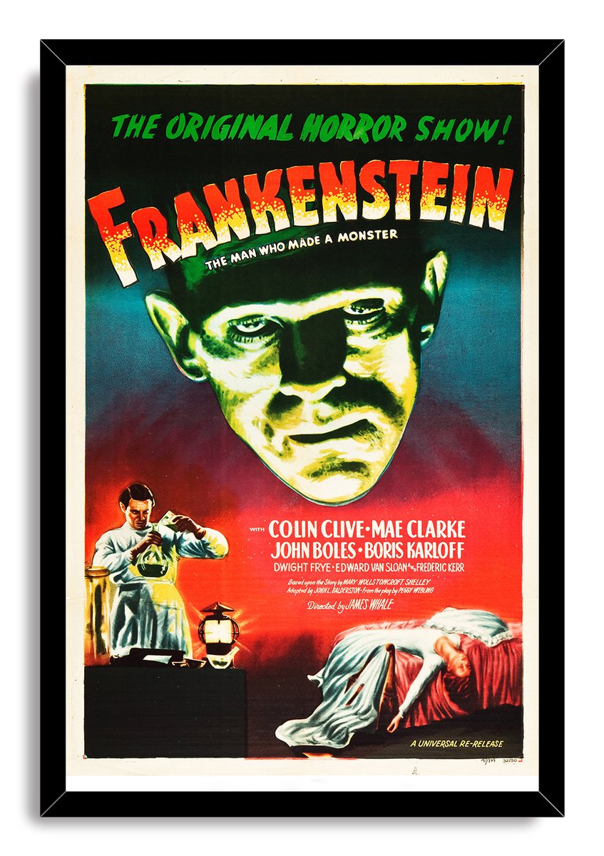 Frankenstein Decorative Painting (paper and canvas) art poster printing print