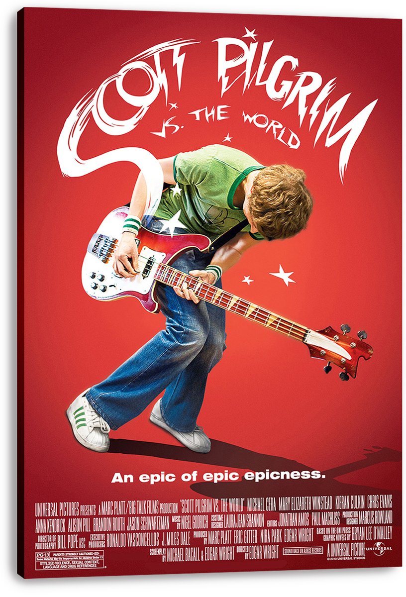 Scott Pilgrim vs. The World Movie Poster Decorative Painting (paper and canvas) art poster printing print
