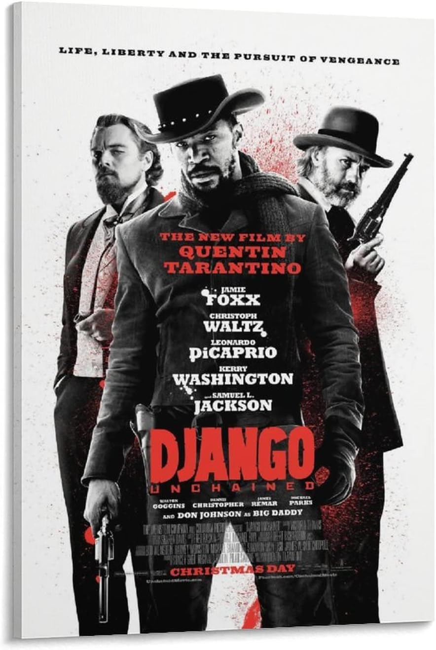 Django Unchained Movie Poster (Paper and Canvas) Art Poster Printing Print