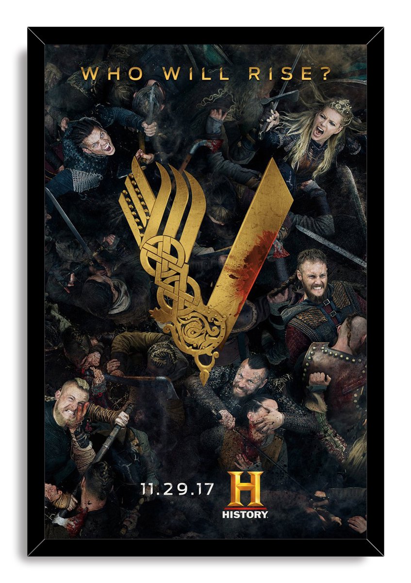 Vikings TV Series Battle Scene Decorative Painting (paper and canvas) art poster printing print