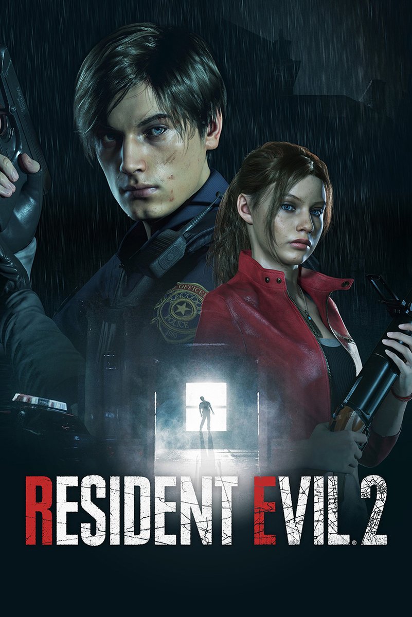 Resident Evil 2 Leon Kennedy and Claire Redfield Decorative Painting (paper and canvas) art poster printing print