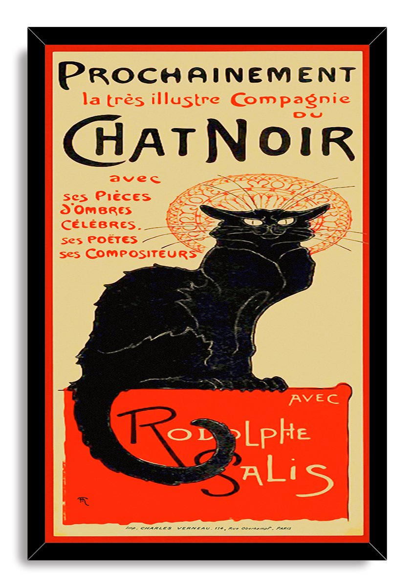 Le Chat Noir Cabaret Poster Decorative Painting (paper and canvas) art poster printing print