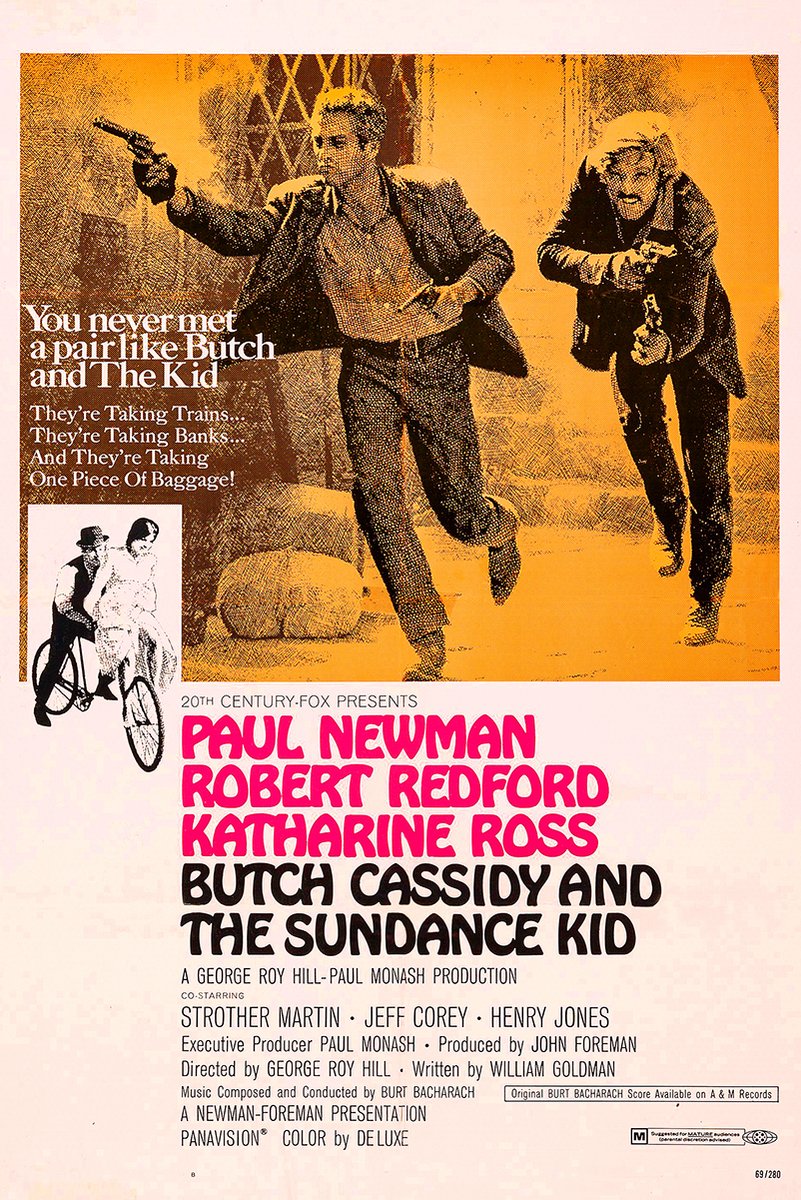 Butch Cassidy and the Sundance Kid Paul Newman Robert Redford Decorative Painting (paper and canvas) art poster printing print