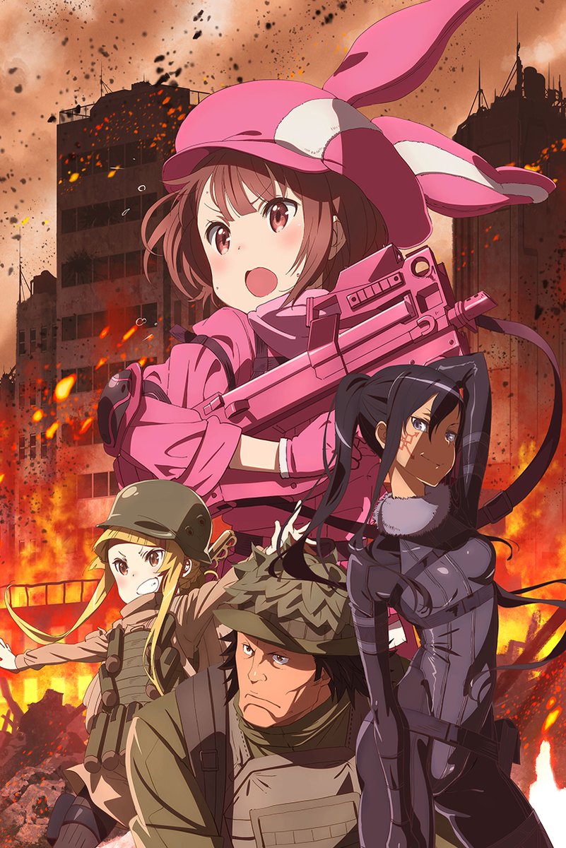 Sword Art Online Alternative: Gun Gale Online Characters Decorative Painting (paper and canvas) art poster printing print