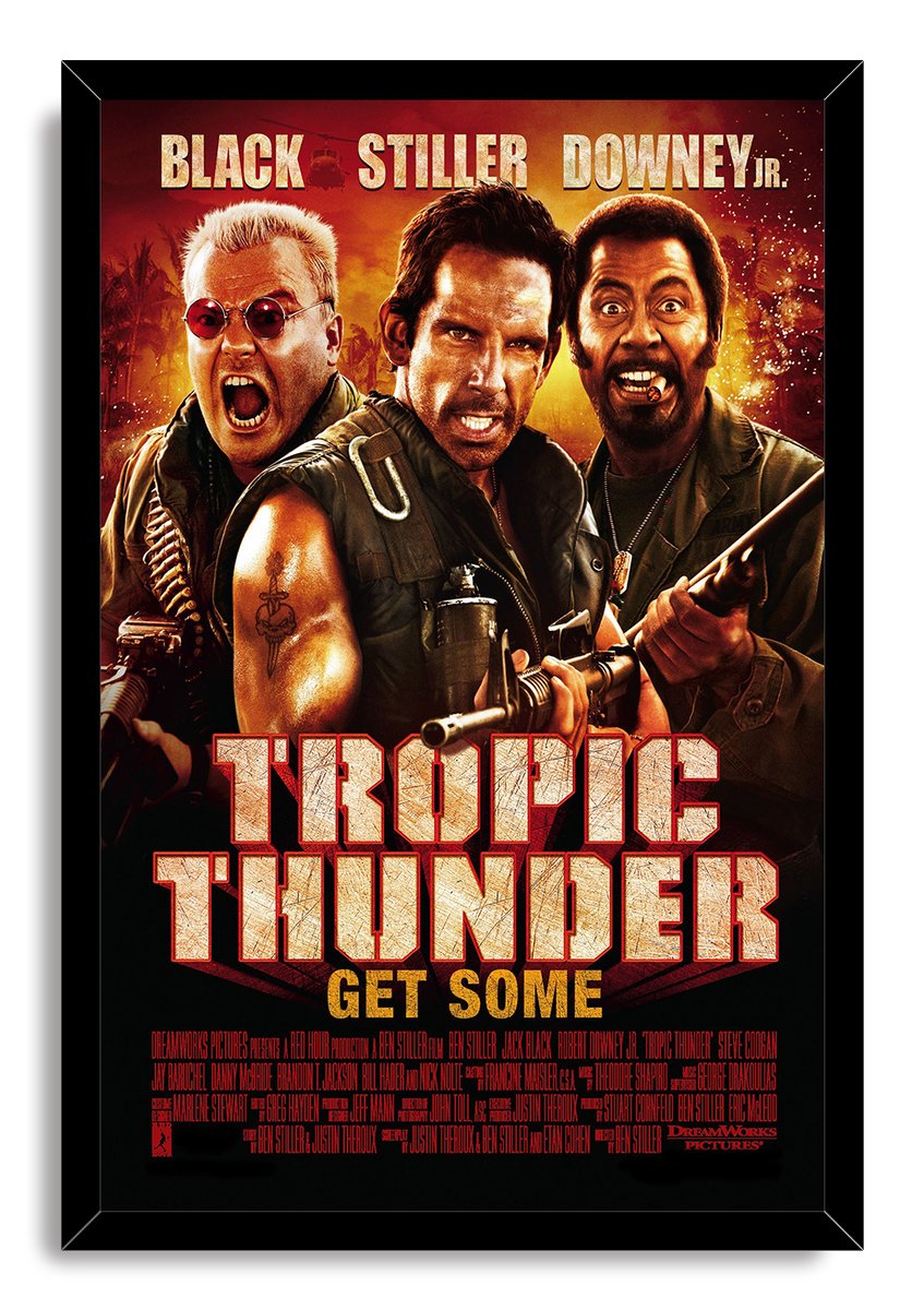 Tropic Thunder Movie Poster Decorative Painting (paper and canvas) art poster printing print