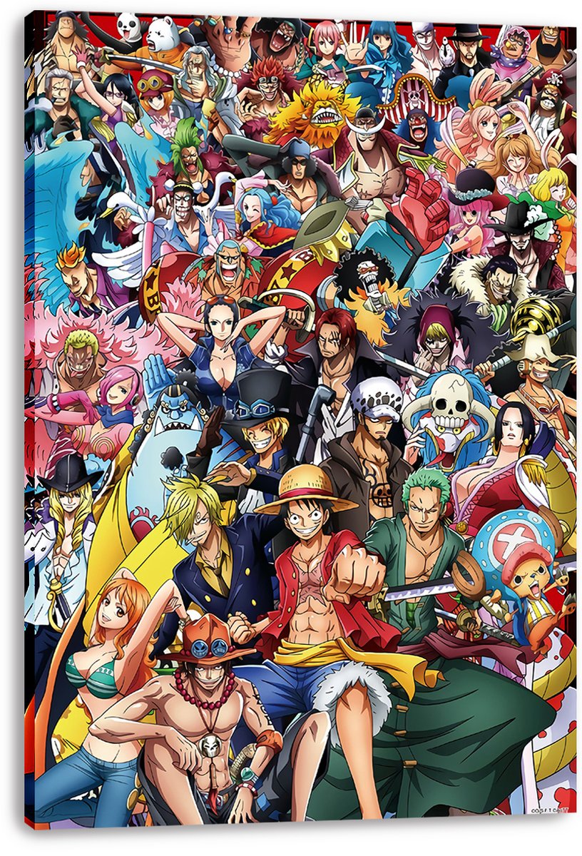 One Piece All Characters Decorative Painting (paper and canvas) art poster printing print