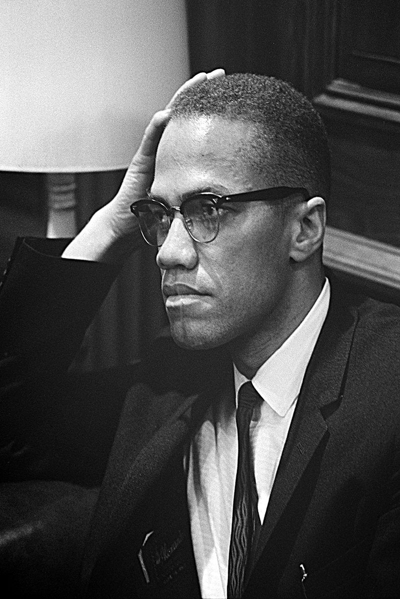 Malcolm X Decorative Painting (paper and canvas) art poster printing print