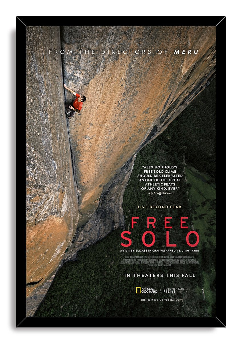 Free Solo Movie Poster Alex Honnold Rock Climbing Decorative Painting (paper and canvas) art poster printing print