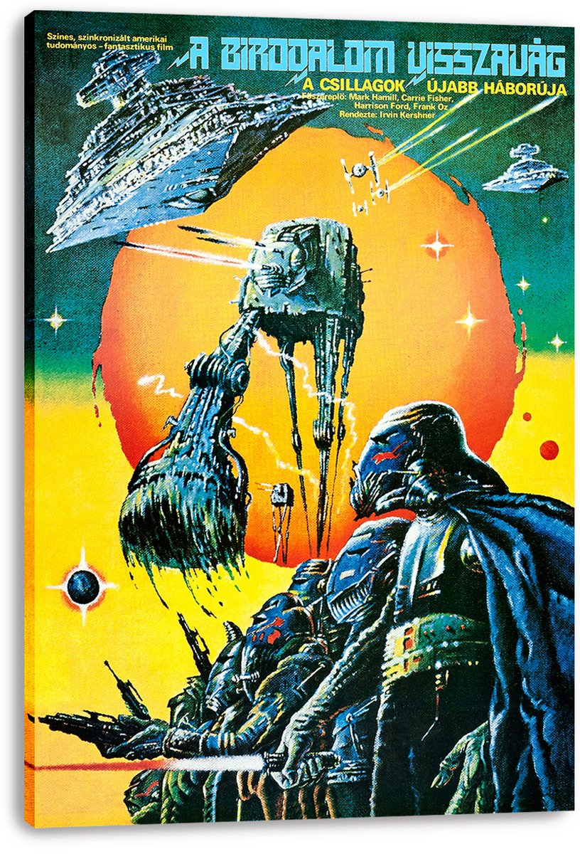 Star Wars The Empire Strikes Back Darth Vader & AT-AT Decorative Painting (paper and canvas) art poster printing print