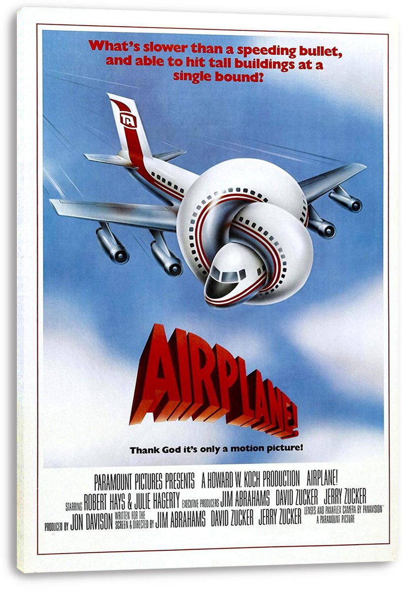 Airplane! Movie Poster Decorative Painting (paper and canvas) art poster printing print
