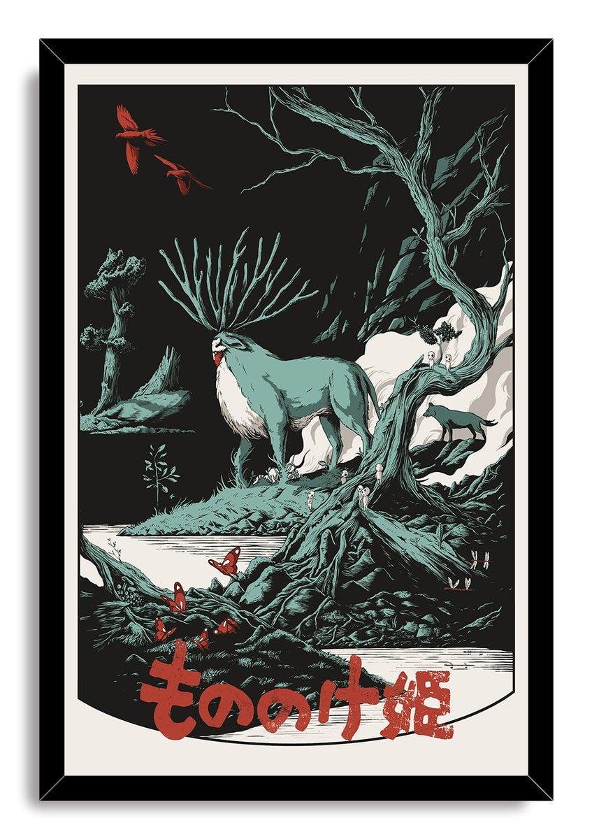 Princess Mononoke Forest Spirit Decorative Painting (paper and canvas) art poster printing print