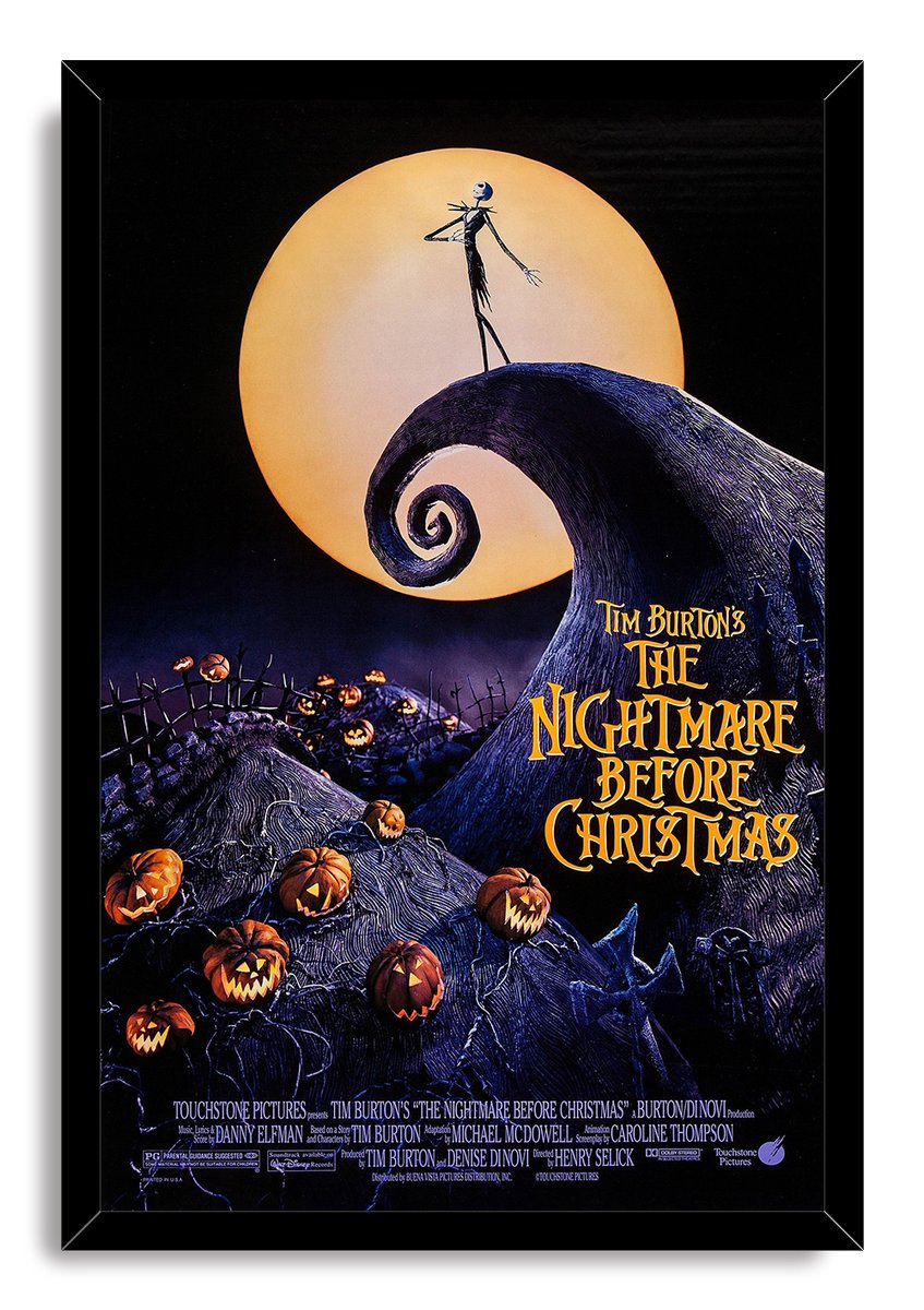 The Nightmare Before Christmas Jack Skellington Decorative Painting (paper and canvas) art poster printing print