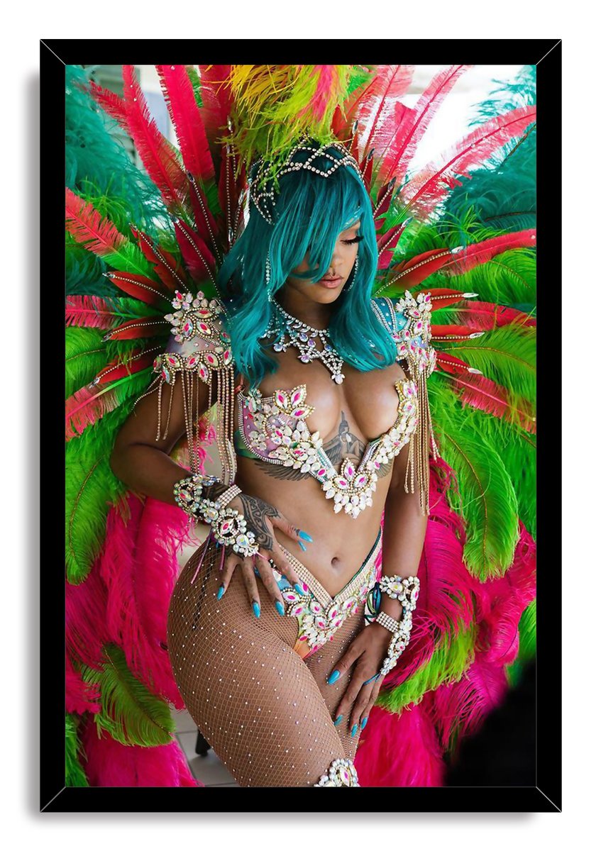 Rihanna Carnival Decorative Painting (paper and canvas) art poster printing print