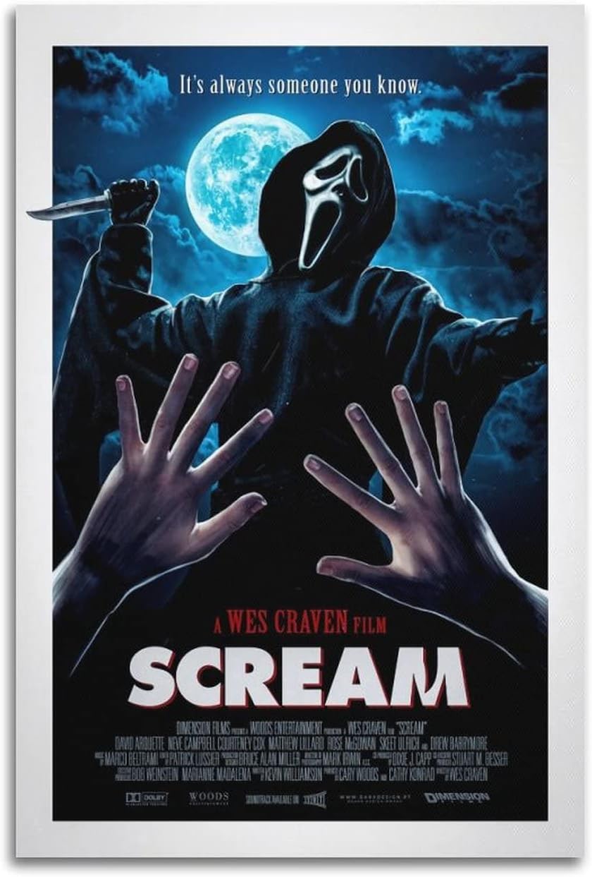 Scream Poster Horror Movie Posters Decorative Painting (Paper and Canvas) Art Poster Printing Print