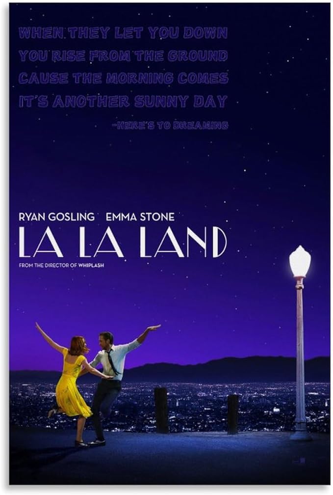 La La Land Movie Poster (Paper and Canvas) Art Poster Printing Print