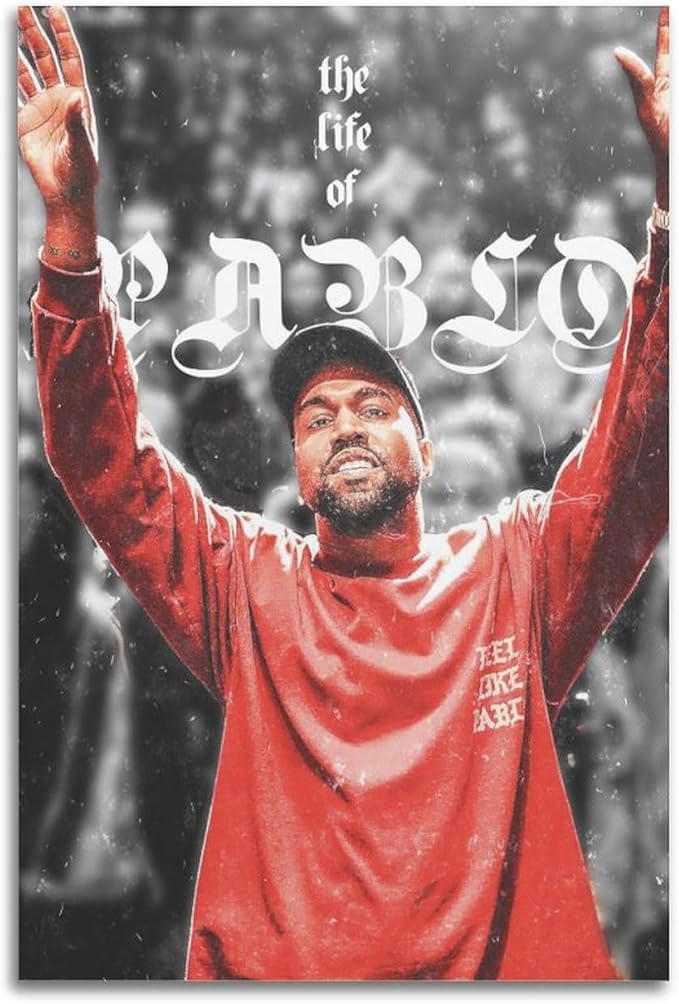 Rapper Kanye West Poster Album(Paper and Canvas) Art Poster Printing Print