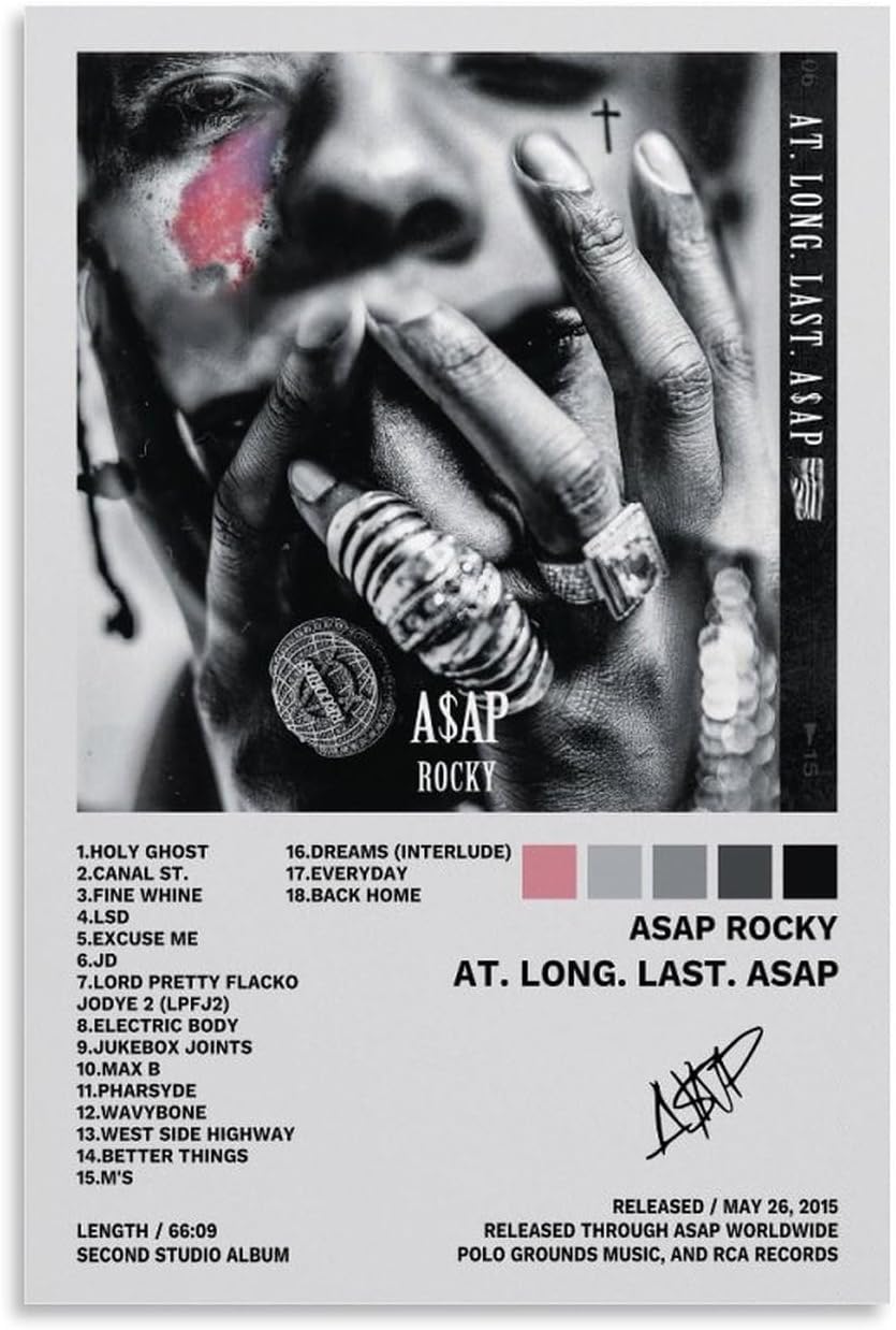 Asap Rocky Poster Rat.Long.Last.Asap Album Cover Poster Decorative Painting(Paper and Canvas) Art Poster Printing Print