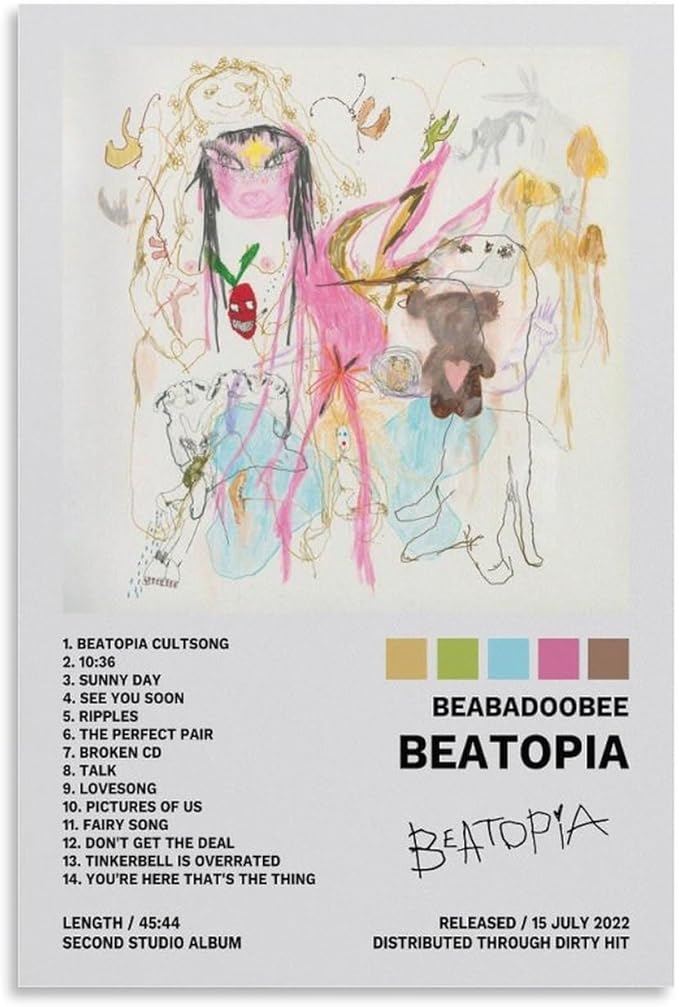 Beabadoobee Beatopia Album Cover Poster Music (Paper and Canvas) Art Poster Printing Print