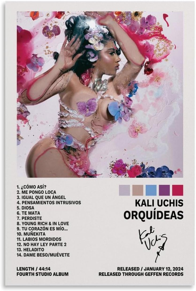 Kali Uchis Orquideas Album Cover Posters(Paper and Canvas) Art Poster Printing Print