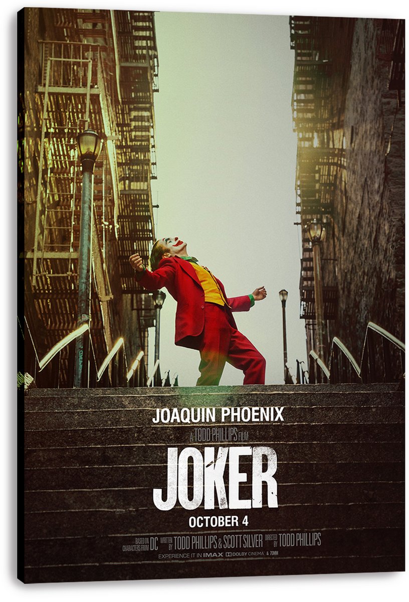 Joker (Joaquin Phoenix) Decorative Painting (paper and canvas) art poster printing print