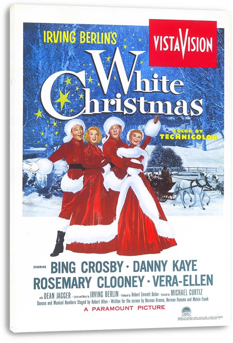 White Christmas Movie Poster Decorative Painting (paper and canvas) art poster printing print