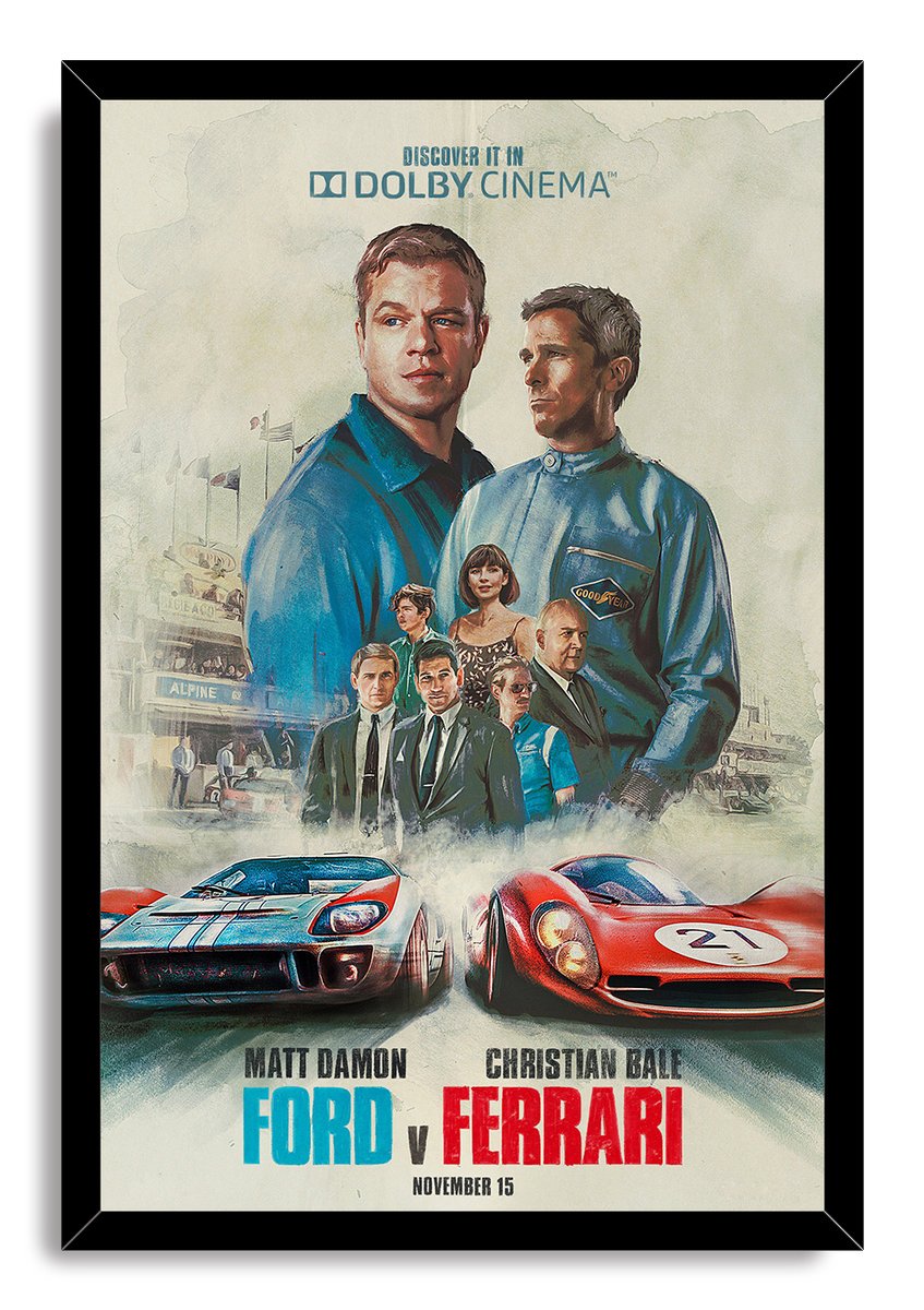 Ford v Ferrari Movie Poster Decorative Painting (paper and canvas) art poster printing print