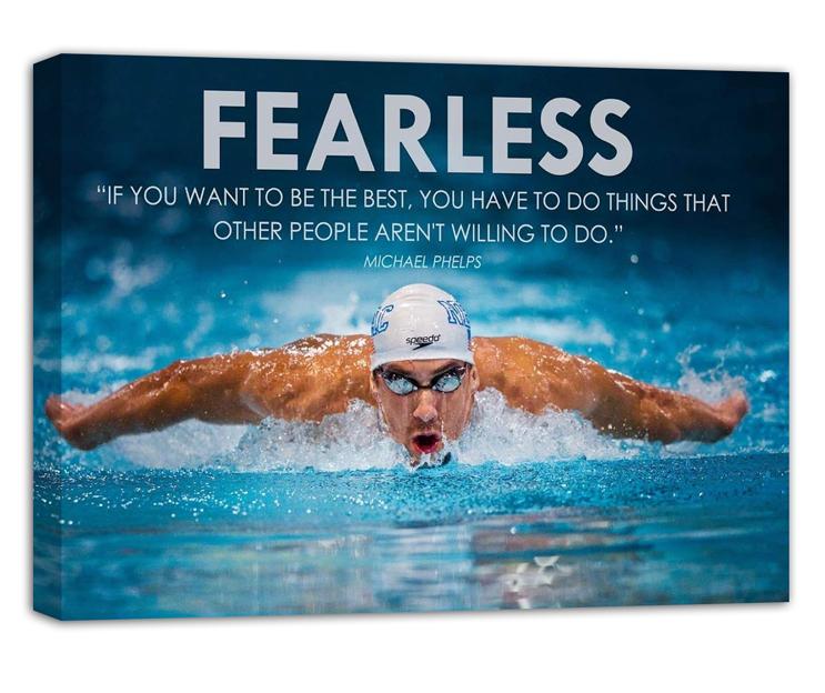 Michael Phelps Motivational Quotes HD Poster (Paper and Canvas) Art Poster Printing Print